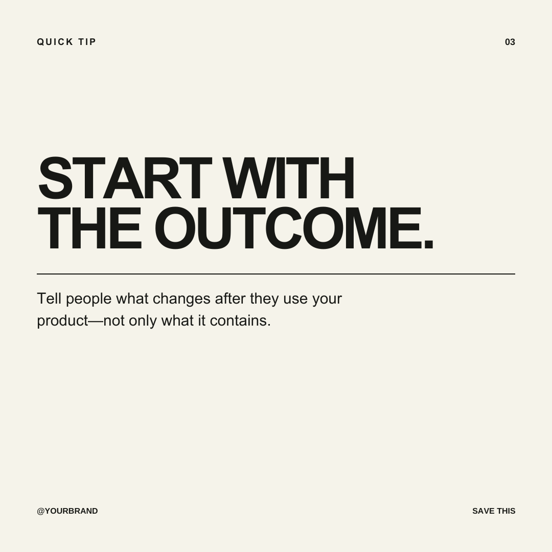 Quick tips template included in the Social Media Starter Kit