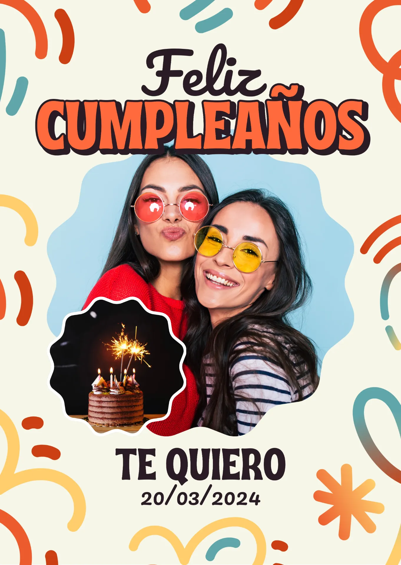 [00016] 💖Tarjeta de Cumpleaños Digital Personalizada para WhatsApp con Foto – Dedicatoria