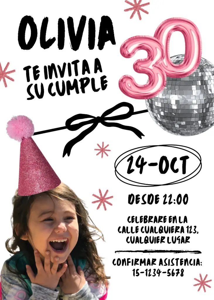 [00005] 🎉 Tarjeta Digital de Cumpleaños Simple ideal para Adultos 